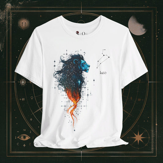 T-Shirt White / S Unisex -  Leo | Zodiac Line